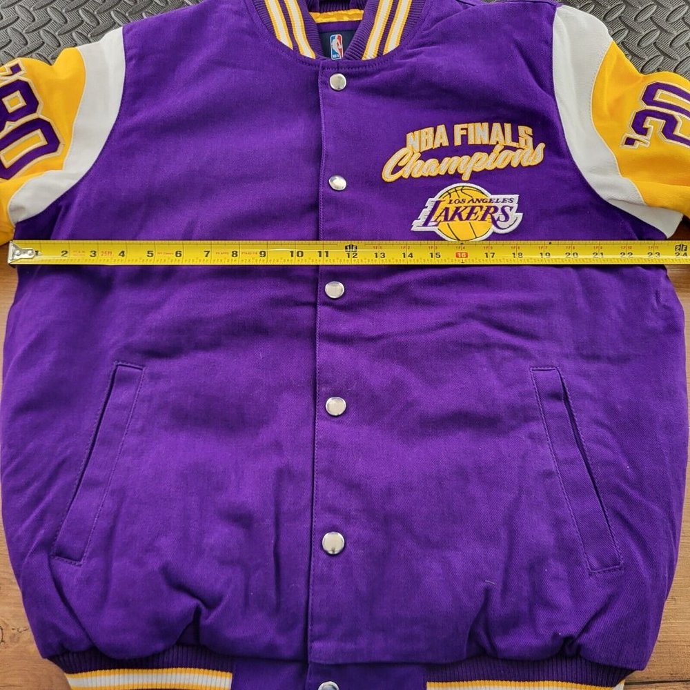 G-III Lakers Los Angeles 17 Time NBA Finals Champions Bomber Jacket Men's Size M - Picture 5 of 9